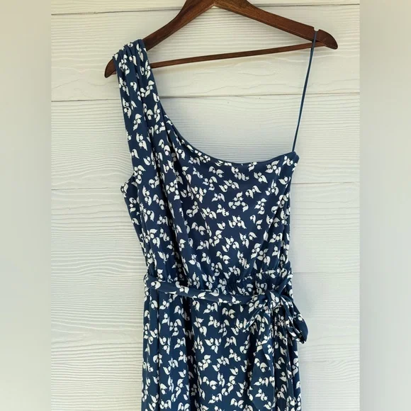 Ralph Lauren Elegant Blue Floral One-Shoulder Dress - Picture 6 of 13